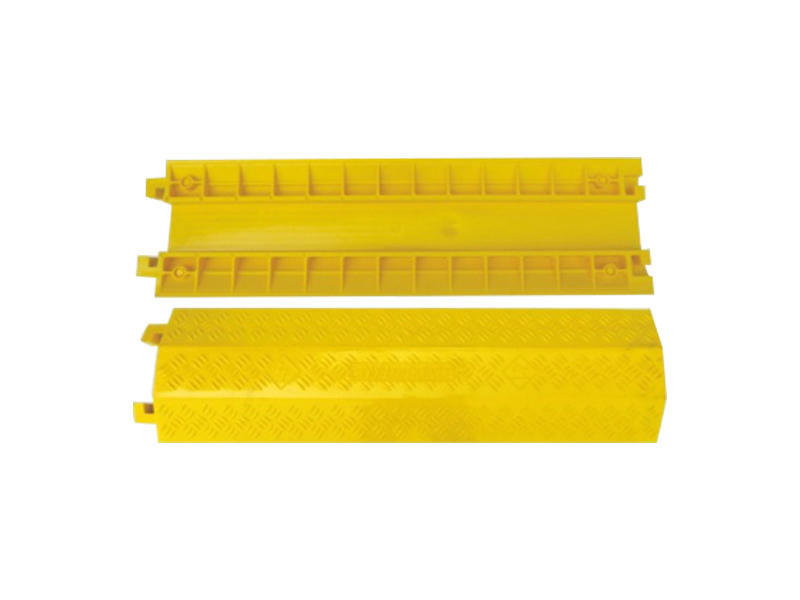 Traffic Safety PVC Cable Protection Cover Yellow
