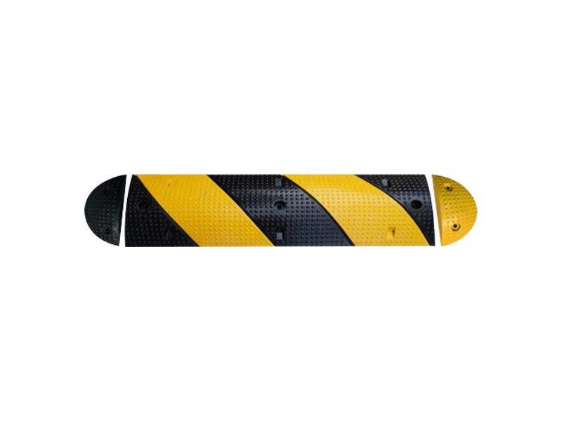 Yellow And Black Rubber Speed Bumps