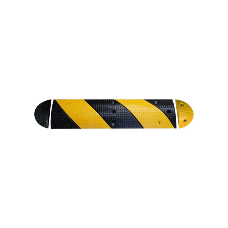 Yellow And Black Rubber Speed Bumps